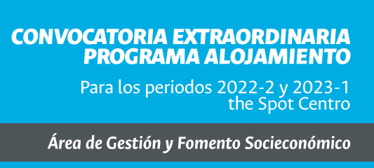 Convocatoria extraordinaria Alojamiento 2022-2