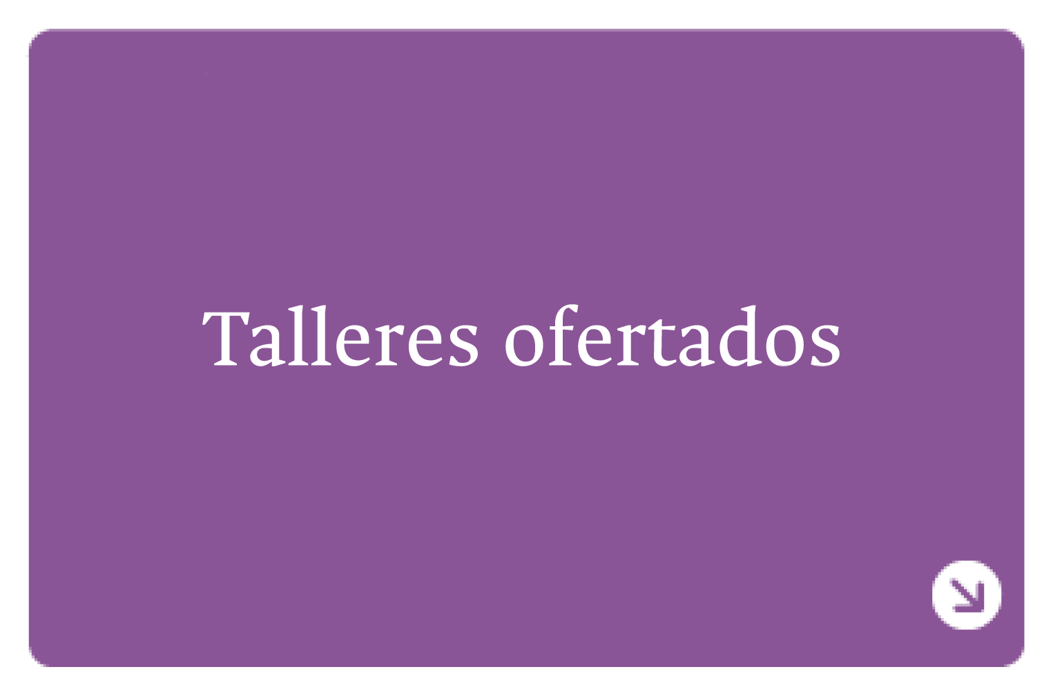 Talleres ofertados